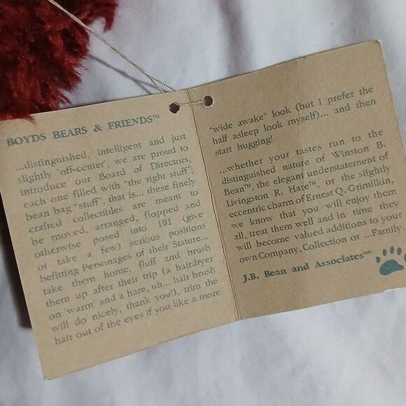 VTG "Sandy Claus II" Santa Bear Boyds Bears J.B.Bean and Associates 85'-98' TAG - Picture 6 of 12